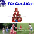 Hot sale outdoor toy hit tin garden throwing game tin can alley shooting game